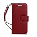 FYY [Luxury Genuine Leather] Wallet Case for iPhone 7/iPhone 8, [Kickstand Feature] Flip Folio Case Cover with [Card Slots] and [Note Pockets] for Apple iPhone 7/iPhone 8 (4.7