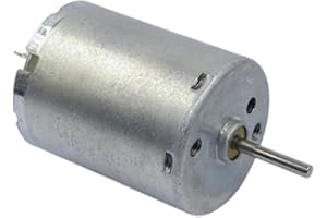 Small Brushless DC Motor 24mm Electric Motor DC 6V-12V 12000RPM High Speed for DIY Projects RF-370CA Replacement, 24.2mm Diam