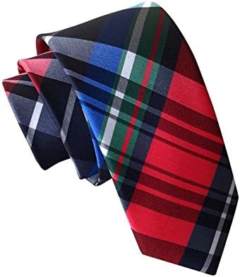 TLOMPLO Casual Men's Skinny Neck Tie Business Wool Ties Gentleman Plaid Fashion t-19-05