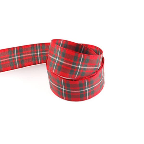 Tartan Ribbon 15mm, 25mm & 40mm Available in Blackwatch, Macgregor, Royal Stewart & Shetland 3 Metres of Ribbon (Macgregor, 40mm)