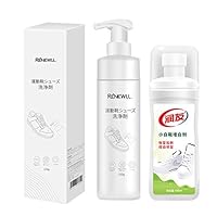 MOGOI White Shoe Brightener, White Sneaker Dirt Removal with Whitening Function, White Shoes Cleaner with Powerful Brush Head for Dirty Shoes