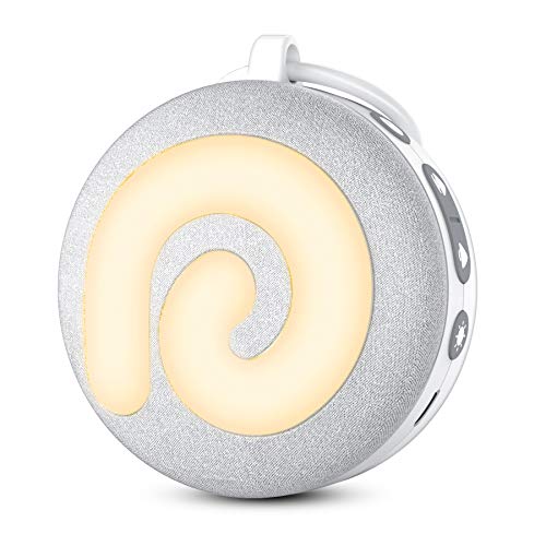 White Noise Machine – Dreamegg Portable White Noise Machine for Baby Sleeping with Night Light, Nature Sounds, White…