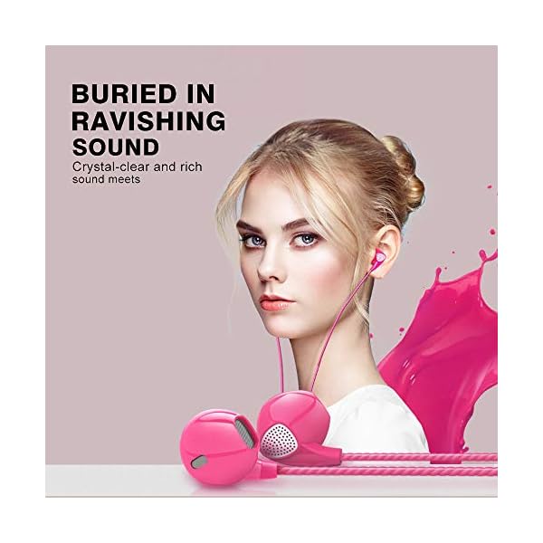 Headphone-Heavy-Bass-Stereo-Earphones-Earbuds-Noise-Isolating-Tangle-Free-Headsets-CBGGQ-in-Ear-Headphones-with-Remote-Microphonefor-iOS-and-AndroidLaptopsGamingBlackWhitePinkGreen-4-Pack CBGGQ Headphone Heavy Bass Stereo Earphones Earbuds Noise Isolating Tangle Free Headsets in Ear Headphones with Remote…