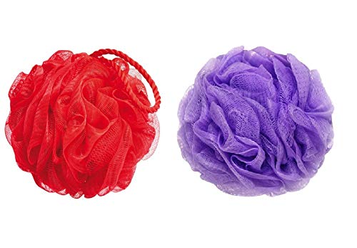 Kriwin Bath Loofah (Assorted Colours, Medium) -Combo of 2