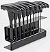 JEGS 10-Piece T-Handle Hex Key Set | SAE | 3 3/4 “ Shaft Length | Plastic Grips With Steel Shafts | Corrosion Resistant