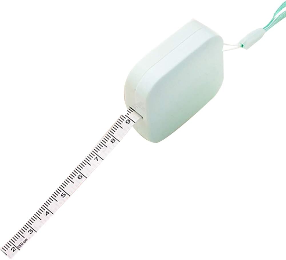 ypypiaol 1.5m Portable Mini Lovely Retractable Soft Ruler Measure Tape Measurement Tool Essential Random Color