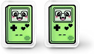Green Gamer Cutie Earrings - Kei, 90s Grunge, Pastel Grunge, Soft Grunge, 90s Aesthetic, 90s Pastel Grunge
