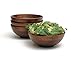 Lipper Cherry Finish 4 Piece Footed Bowl Set