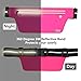 Fitter's Niche UltraSlim Fanny Waist Pack Men Women – Water Resistant Bag, Reflective Elastic Belt – Fit 24 to 43inch Waists, Holds Phones up to 6.7inch – Ideal for Running Hiking Riding Cute Pink