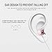 Wired Headphones Metal Earbuds, Rockindeer Earphone with Microphone Noise Cancelling Stereo Heave Bass Earbud with Volume Control, In Ear Headphones for iPhone Samsung Android Phone iPad Tablet Pinkthumb 1