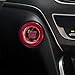 Colorful Aluminum Engine Start Stop Button Ring Trim for Honda Accord 10th 2018 2019 2020 2021 2022 (Engine Button Red)