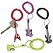 Vibrant Multicolor Rubber Rock Star Keychains - 2.5