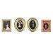 MagiDeal Resin Frame Mural Wall Painting Dollhouse Miniature 1:12 4pcs