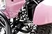 Rosso Motors Kids ATV Kids Quad 4 Wheeler Ride On with 500W 36V Battery Electric Power Lights in Pink Motorcycle for Girls, Disc Brake System for Child Safety