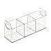 iDesign Clarity BPA-Free Plastic Divided Catch-All Organizer Tote - 9