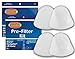EnviroCare Premium Replacement Vacuum Cleaner Pre-Filters made to fit Shark Navigator Lift-Away NV350, NV351, NV352, NV355, NV356, NV356E, NV357 Pre-Filter Kits (Contains 2 Foam and 2 Felt Filters)