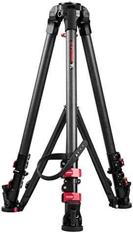 iFootage lightweight and carbon fiber stable digital camera tripod support stand T7 with 40kg loading capacity 1.5m working height can connect with ball head and flat head