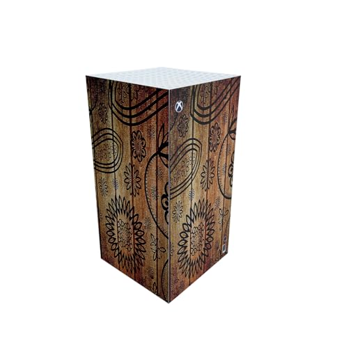 Gaming Skin Compatible with Microsoft Xbox Series X Digital Edition - Wooden Fl…