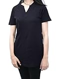 T Shirts for Women V Neck T Shirt 100% Cotton Plain Casual Top by HAK