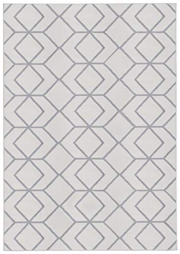 Antep Rugs Kashan King Collection Trellis Polypropylene Indoor Area Rug (Grey/Cream, 8' x 10') - Thumbnail 2