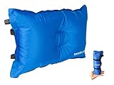 Trekology Self Inflating Camping / Lumbar Pillows - Compressible, Inflatable, Comfortable Air Travel Pillow Cushion for Back Support, Sleeping, Hiker, Backpacking, Camp, Outdoor, Rest