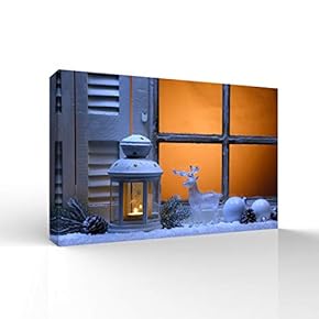 Canvas Wall Art Merry Christmas Pictures Home Wall Decorations for Bedroom Living Room Paintings Canvas Prints Framed - 12x18 inches