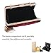 CARIEDO Velvet Evening Clutch Purse for Women – Bridal Wedding Guest Bag, Elegant Gift for Bride Family, Black Tie Events & Formal Occasions