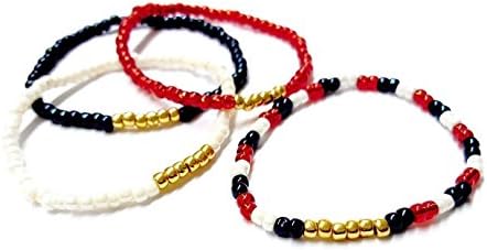 Gold Seed Bead Stretch Friendship Bracelet Singles