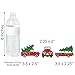 Big Dot of Happiness Merry Little Christmas Tree - Shaped Red Truck and Car Christmas Party Cut-Outs - 24 Count