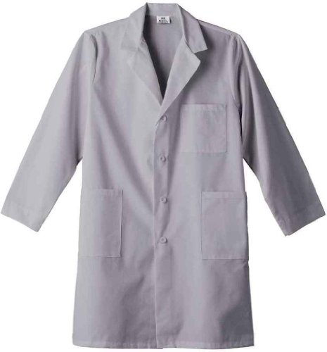 Meta Labwear Unisex Colored 40 Lab Coat Medium Tall Silver