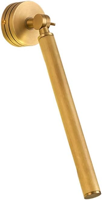 Qzny Wall lamp Creative Personality Copper Nordic LED Wall Light Simple Modern Bedroom Bedside Wall Mount Light Reading Study Rotating Strip Wall Sconce,a,30.57cm