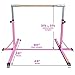 XTEK Gym Pro Gymnastics Bar: Adjustable Height Horizontal Bar | 3-5ft | Sturdy Gymnastics Equipment for Home Training for Young Gymnasts | Kip Bar Fits Regular Size Mat (4ft Wide)