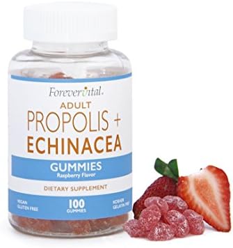 PROPOLIS ECHINACEA GUMMIES, Gluten Free, Vegan, Kosher, Halal, Count 100