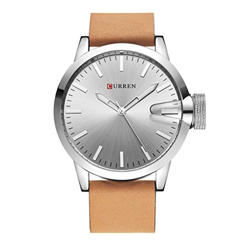 Reloj de los Hombres Originales de la Marca CURREN Relojes de Cuarzo Negros de la Fecha análogos a Prueba de Agua de los Hombres Reloj de Pulsera de los Hombres