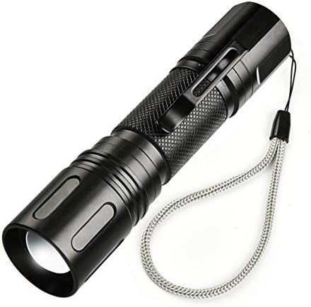 Brightify LED Tactical Flashlight Ultra Bright Torch 5 Mode 18650 Battery Adjustable with Charger