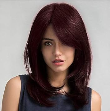 Amazon Com Preferred Hair Burgundy Synthetic Wig For Black Women