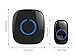 SadoTech Wireless Doorbells for Home, Apartments, Businesses, Classrooms, etc. - 2 Door Bell Ringer & 1 Plug-In Chime Receiver, Battery Operated, Easy-to-Use, Wireless Doorbell w/LED Flash, Black