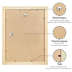 LaVie Home 9x12 Picture Frame Beige Oak Wood Poster