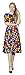 Marycrafts Women's Floral Print Fit Flared Midi Dress
