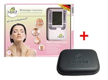 SaneoVITAL + Case, Massage, TENS EMS Reizstrom-Massagegerät, deutsche Markenqualität, Medizinprodukt