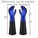 Waterproof PVC Coated Glove with Cotton Liner,Heavy Duty Latex Gloves, Resist Strong Acid, Alkali and Oil,Fishing Operation rubber Gloves-23