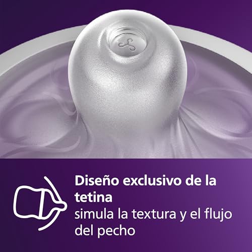 Philips Avent Biberón Natural Response: biberón de 125 ml con sistema AirFree, sin BPA, para recién nacidos a partir de 0 meses (modelo SCY670/01)