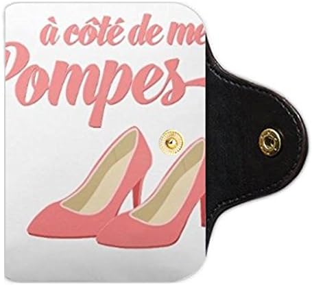Beside My Shoes A Cote De Mes Pompes French &amp;Plyster / Business Card Holder PU Leather 20 Cards