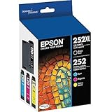 Epson T252XL-BCS DURABrite Ultra Black High Capacity and color Combo Pack Standard Capacity Cartridge Ink