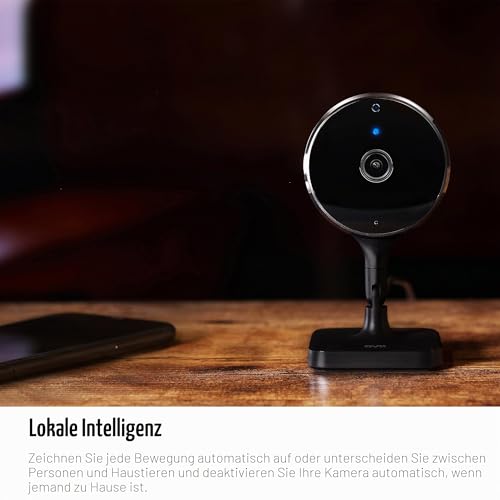 Eve Cam - Smart Indoor Camera, 1080p Resolution, WiFi, 100% Privacy, HomeKit Secure Video, Message on iPhone, Microphone and Speaker, Night Vision, Flexible Installation
