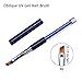Ycyan 4Pcs UV Gel Nail Brush Set Rhinestone Handle Gel Polish Nail Art Design Brushes Nail Ombre Brush Professional Nail Art Tools