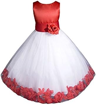 Sicong2 Natural and Graceful Big Girls' Flower Girl Pageant Dress Red4 Attractive