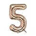 VANVENE Rose Gold Number 25 Balloon, 16