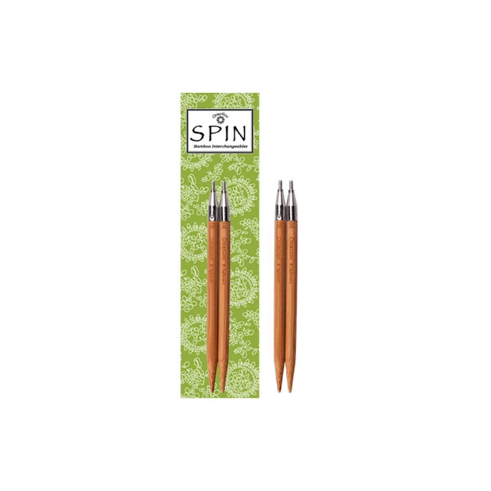 ChiaoGoo Spin Bamboo interch. Tips 10cm 3.50mm Patina - 1pc