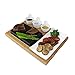 Zelancio Premium Lava Hot Stone Cooking Platter, Hot and Cold Lava Rock Cooking Stone Set, Hibachi Grilling Stone